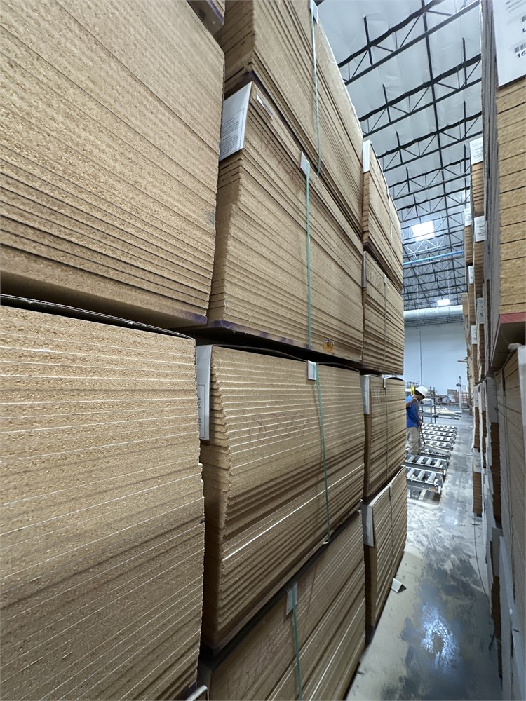 (4) Bundles of Particleboard Panels