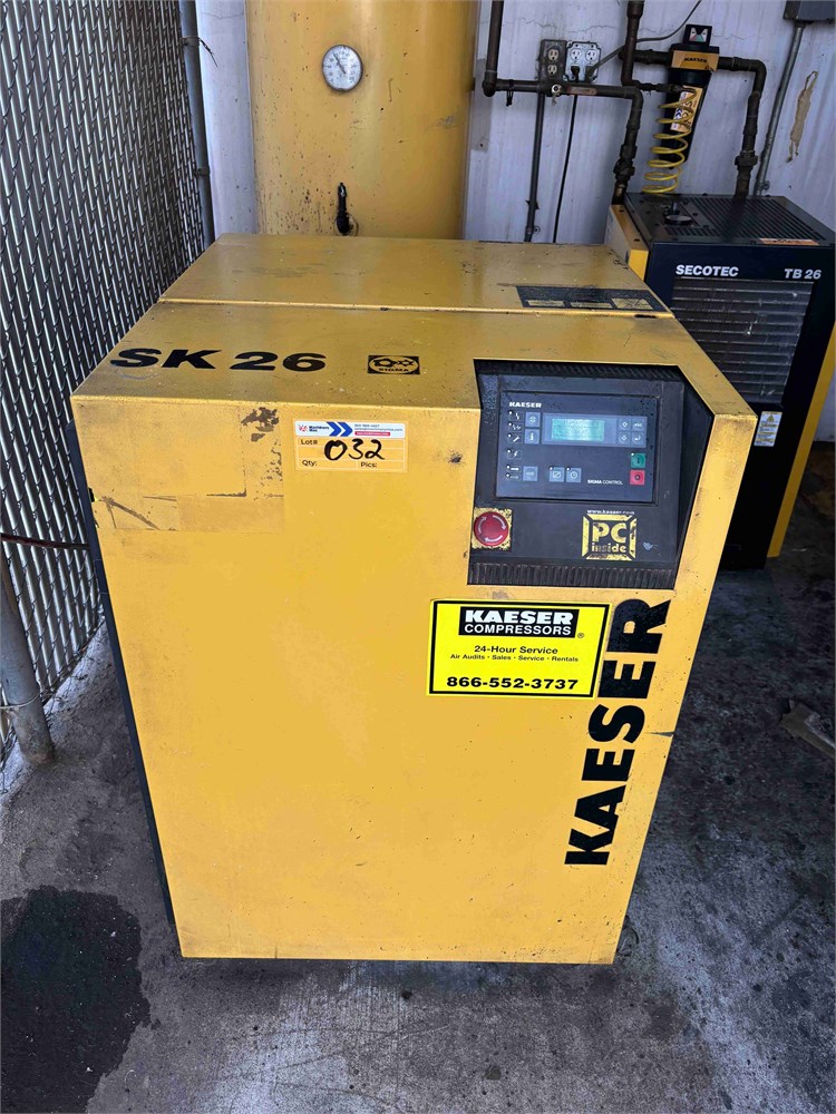 Kaeser "SK26" 20hp Rotary Screw Air Compressor