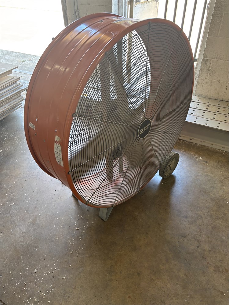 Orange Drum Fan