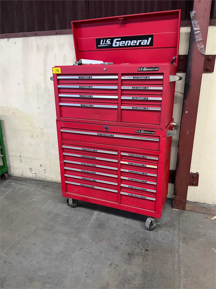 Rolling Tool Box with Contents