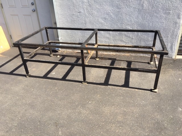 Metal workbench frame