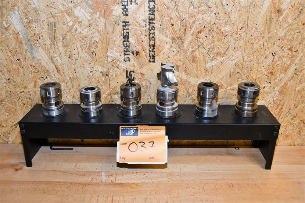 HSK 63 Tool Holders & Tooling - Qty (6) as pictured