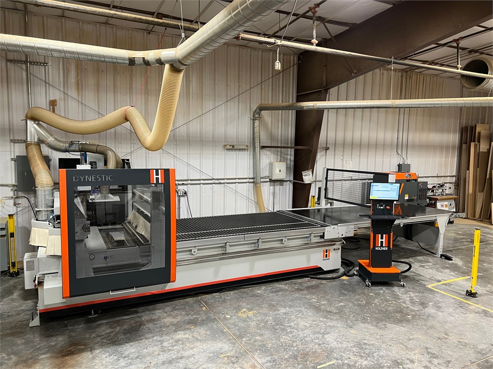 Holz-her "Dynestic 7505" CNC Machining Center Flat Table & Unload (2019)