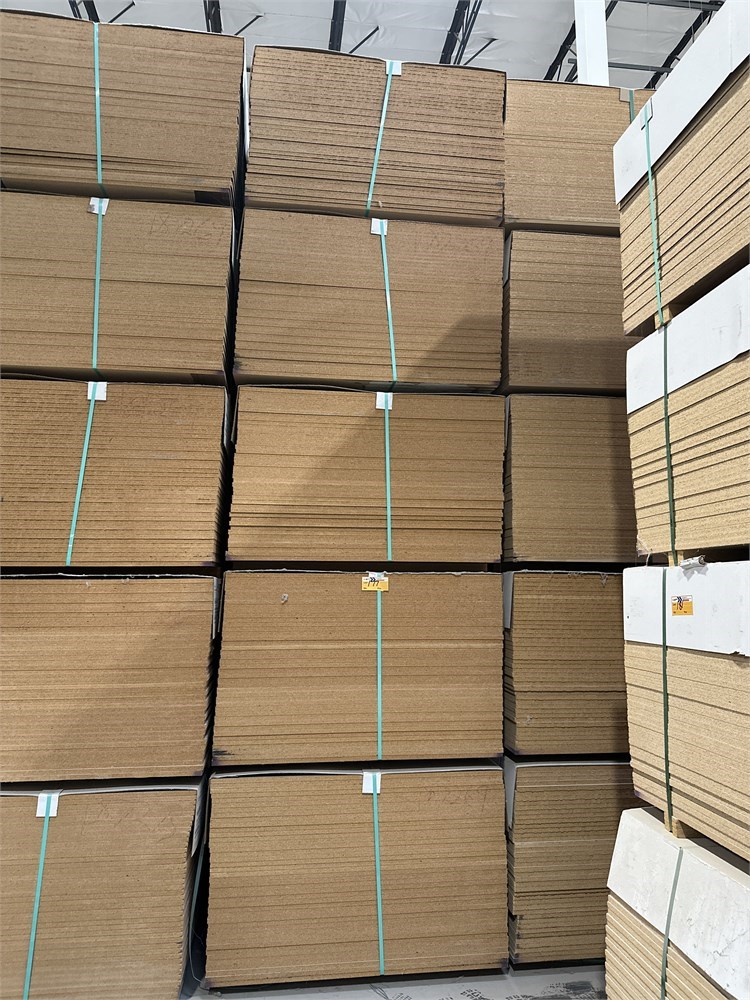(5) Bundles of Particleboard Panels