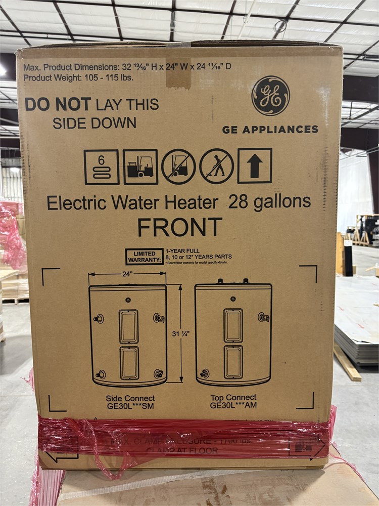 Lot of (3) Electric Water Heaters 28 gal.