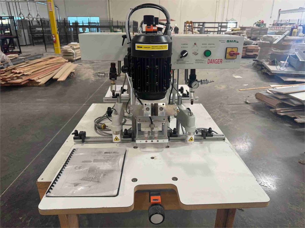 Omal "Insert C" Hinge Boring and Insertion Machine