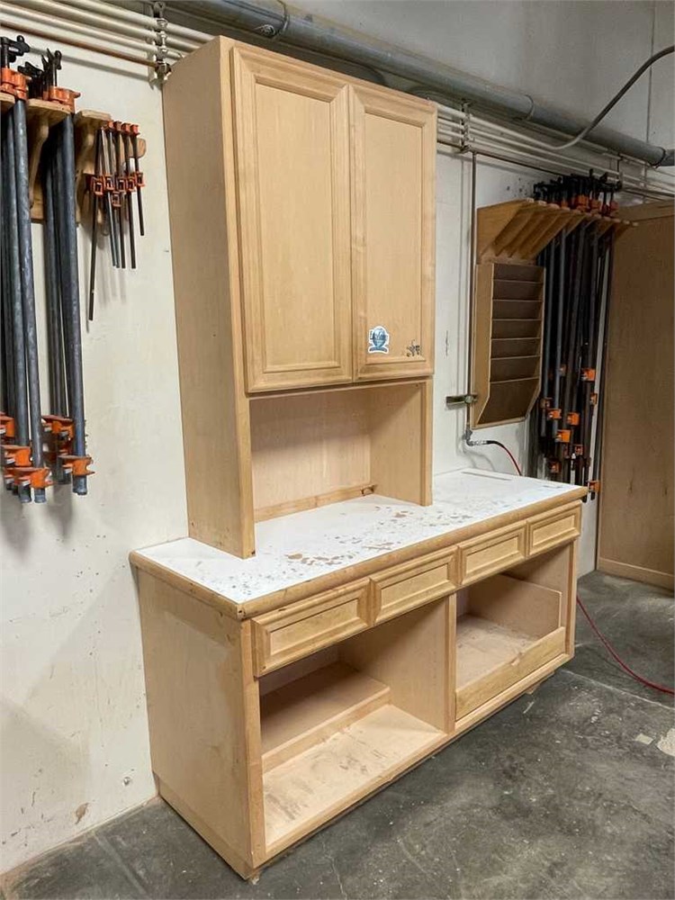 Wooden Work Bench/Cabinet