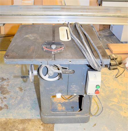 LOT# 011  ROCKWELL 34-454 TABLE SAW * 3HP, 10", 230V, 1PH (NEW PHOTO OF FENCE)