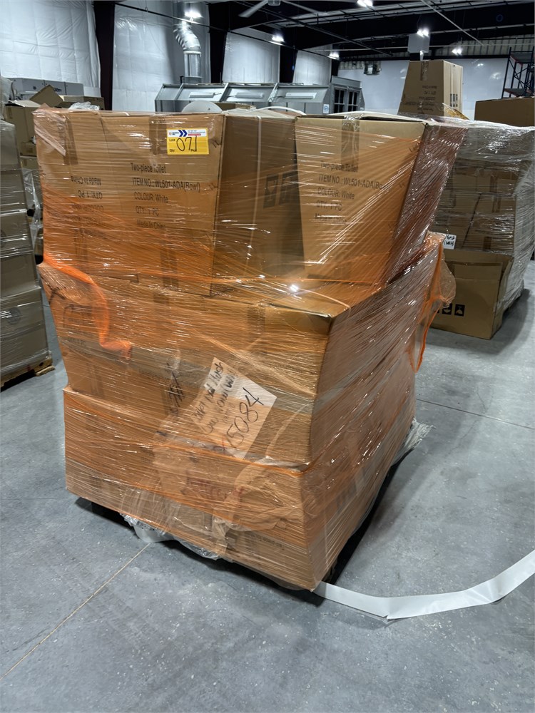 Pallet of Toilet Bowls - as pictured