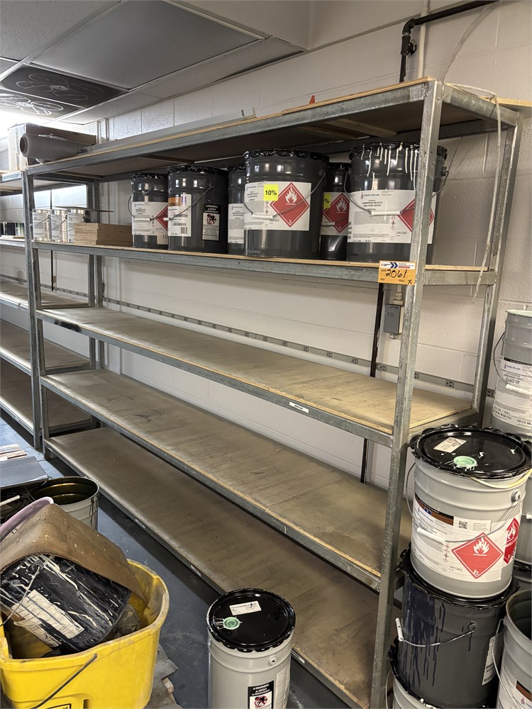 (2) Metal Shelves