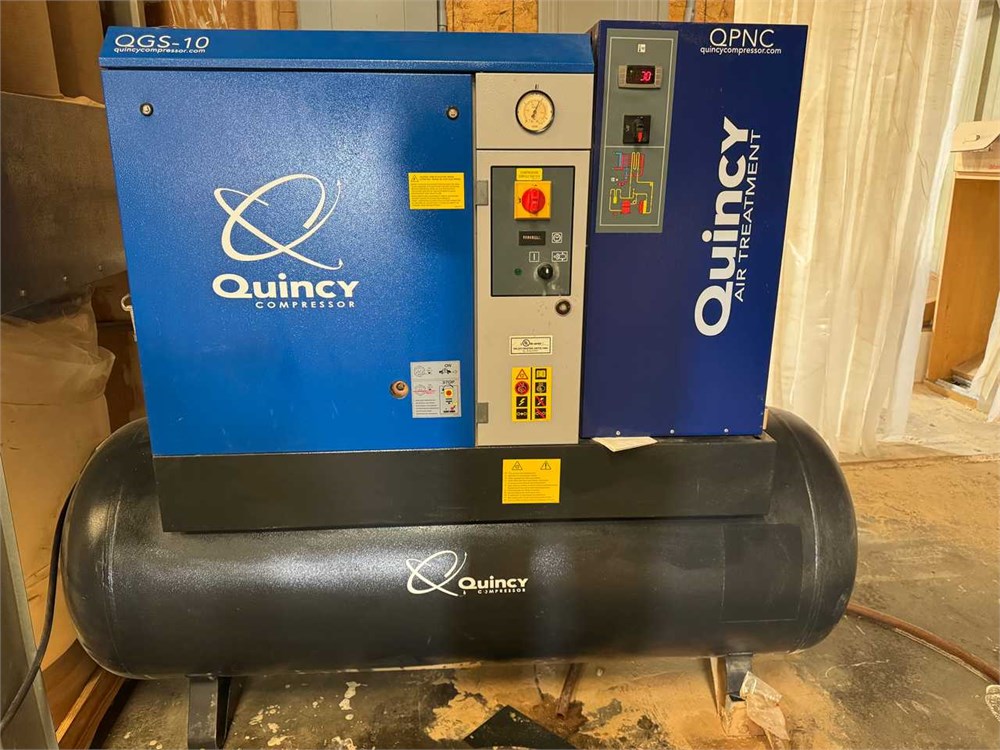 Quincy "QGS-10" Rotary Screw Air Compressor System with Dryer, 2022