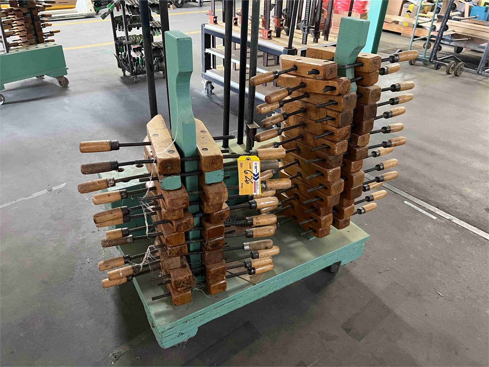 Wood Clamps & Pipe Clamps on Cart
