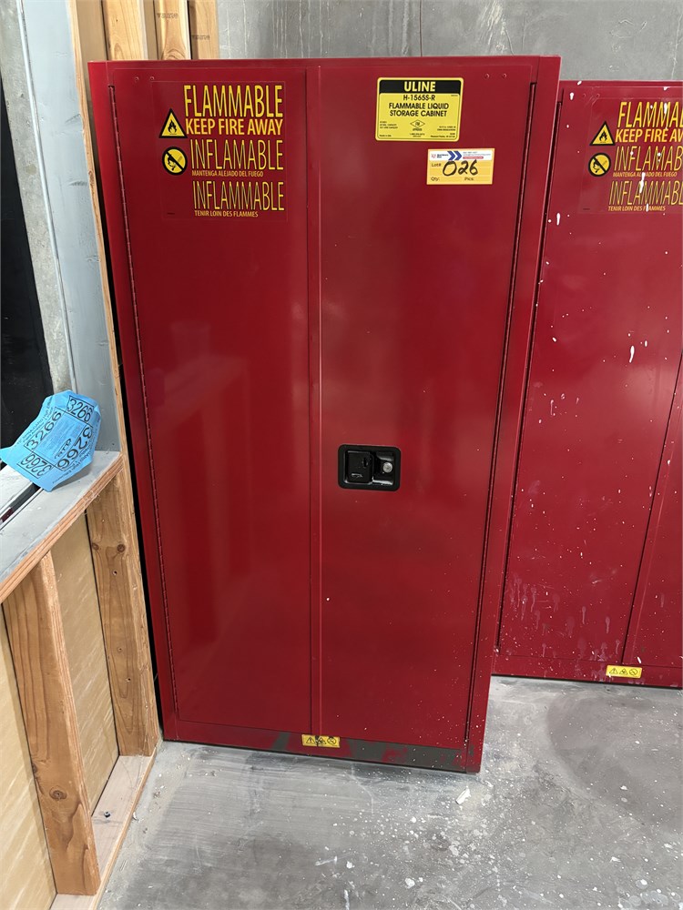 ULine "H-1565S-R" Flammable Cabinet
