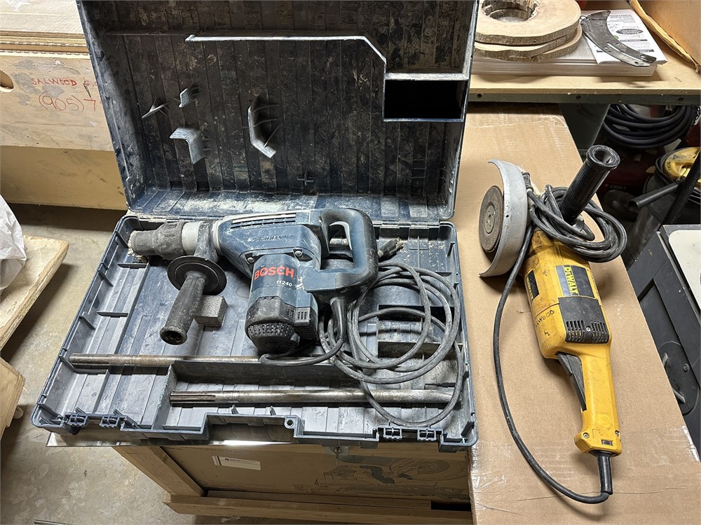 Bosch Hammer Drill & Dewalt Angle Grinder - Lot of 2