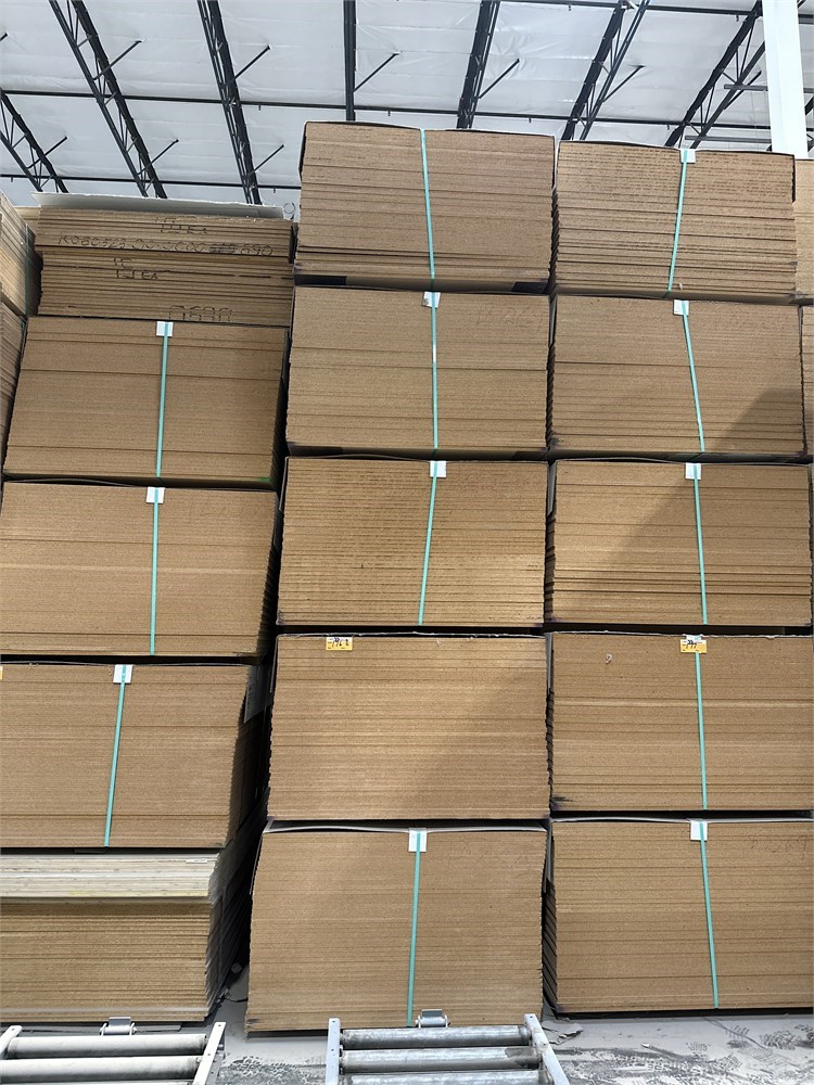 (5) Bundles of Particleboard Panels