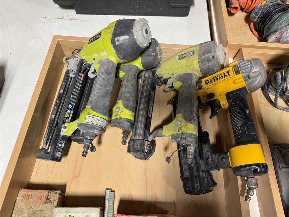 Four (4) Pneumatic Nailers