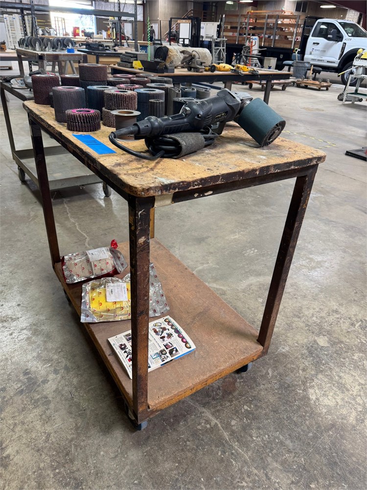 Unitech Surface Finisher & Abrasive Attachments as pictured