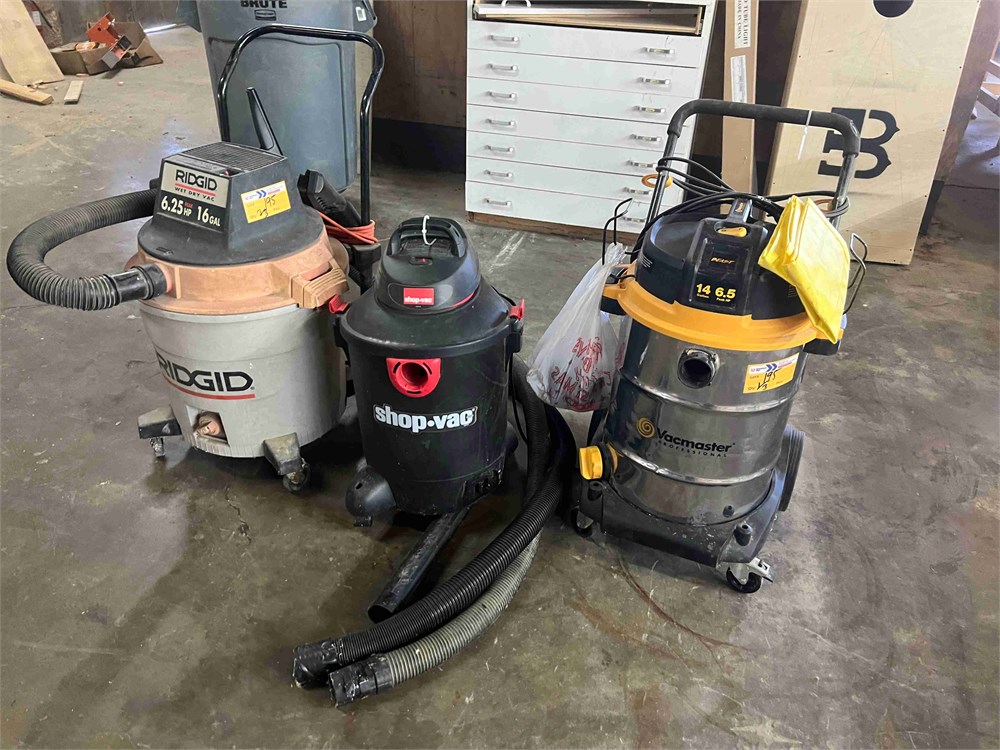 Shop Vacuums Qty. (3)