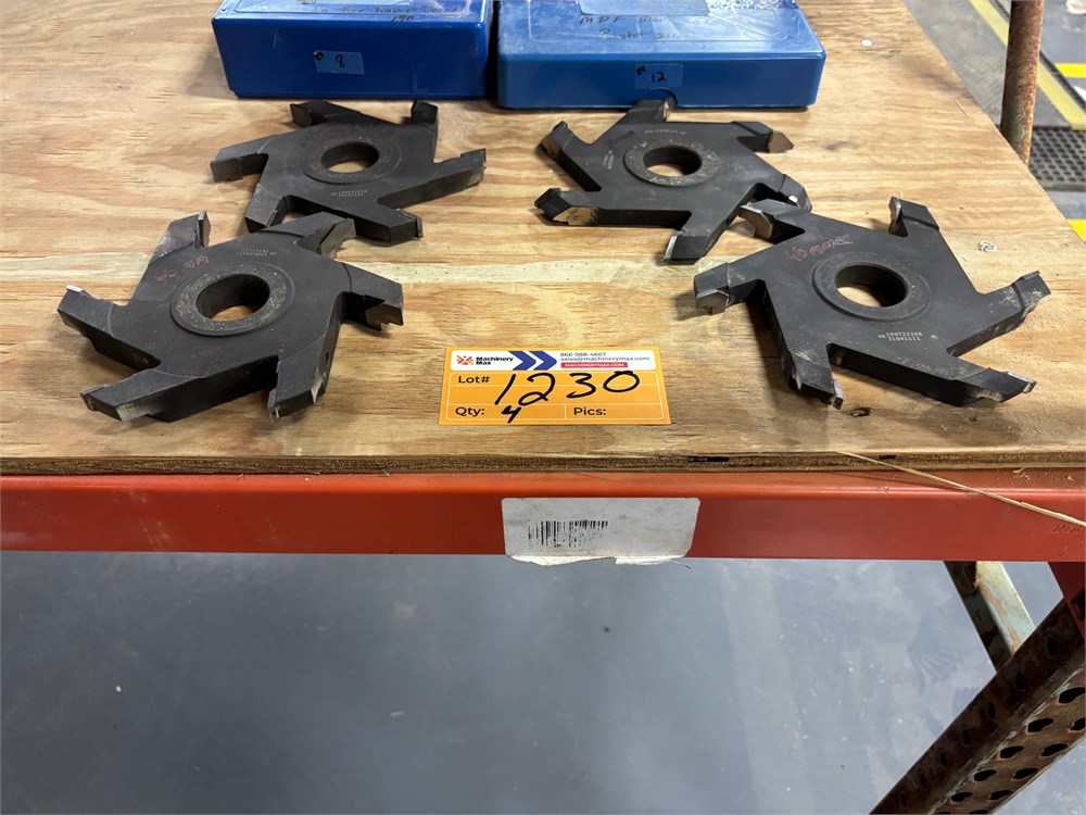 Lot of Cutter Heads - Qty (4) - as pictured