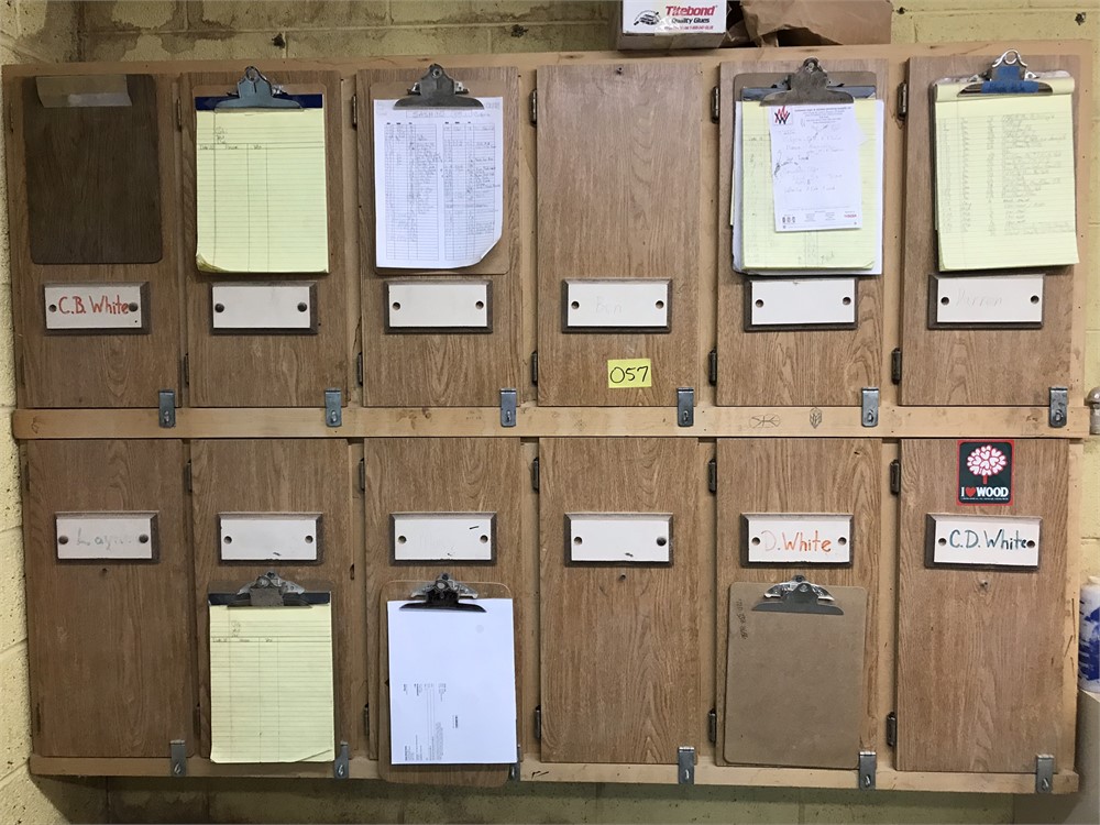 Storage cabinet & clipboards