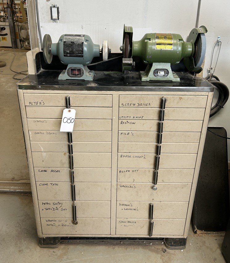 Delta & Rockford Grinders & Cabinet & Contents  - North York, ON