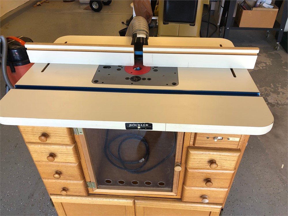 Porter Cable Router with Rockler Cabinet