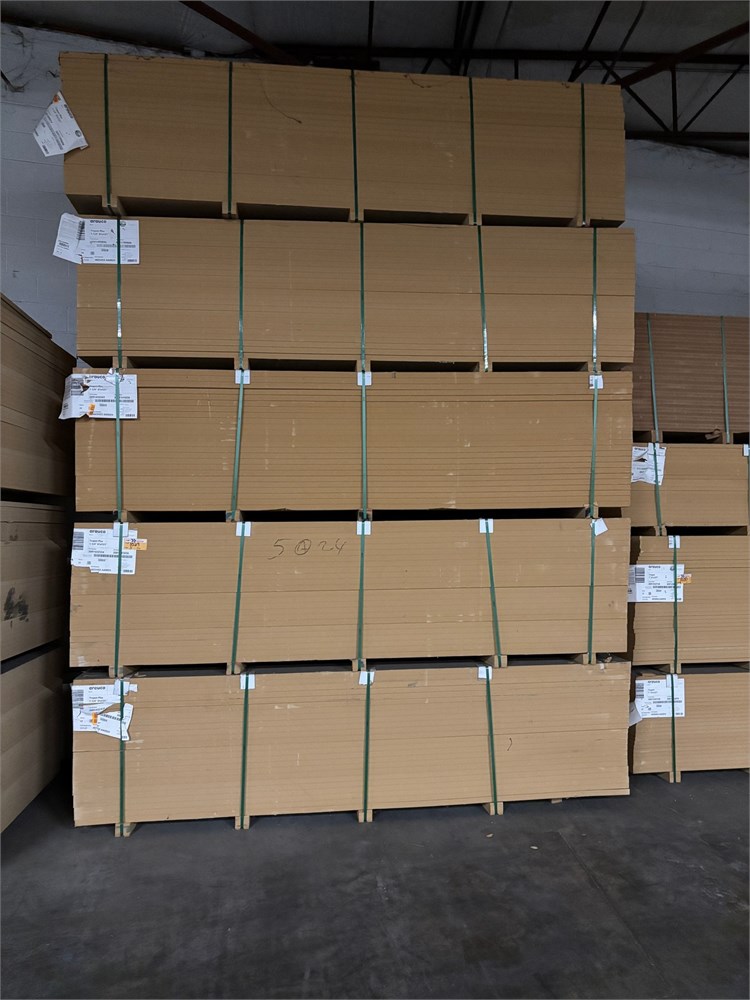 Arauco MDF Sheet Goods 1-1/4" x 61" x 121" (5) Bunks @ (24) each