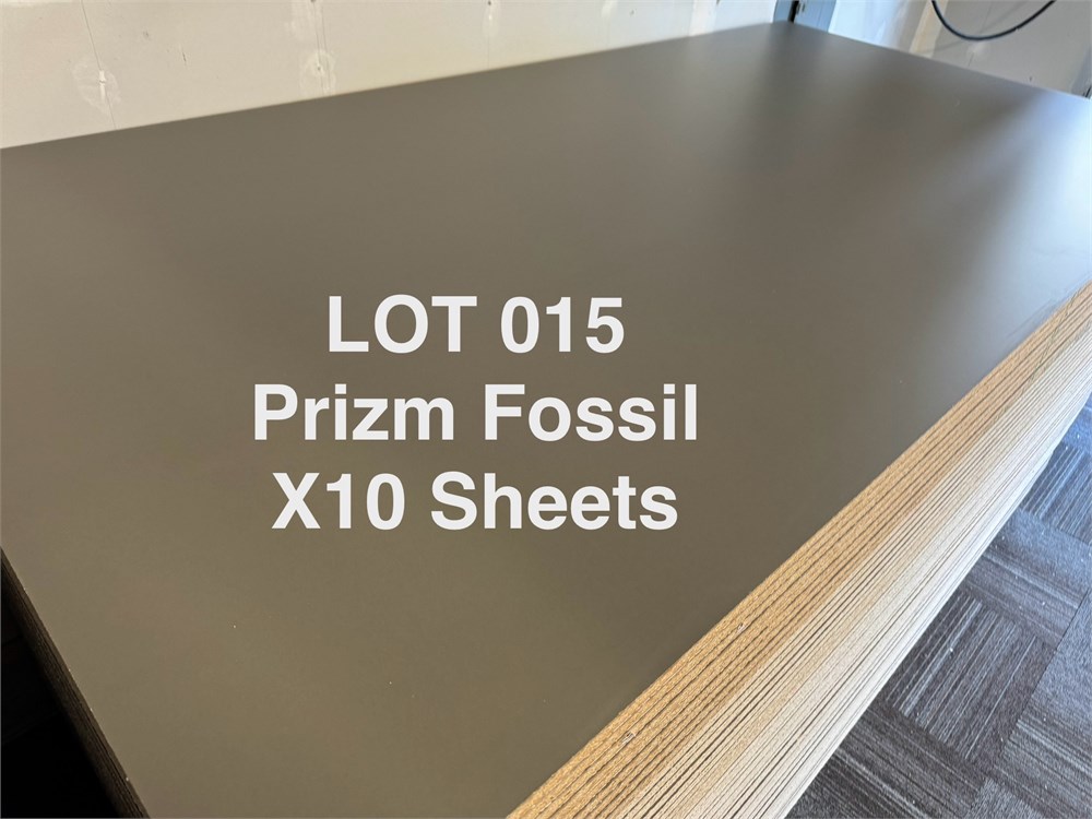 Ten (10) Sheets of Laminated Particleboard