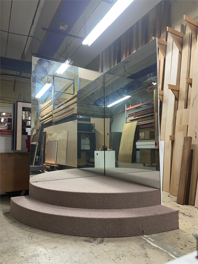 Mirrored Platform for Seamstress or Taylor