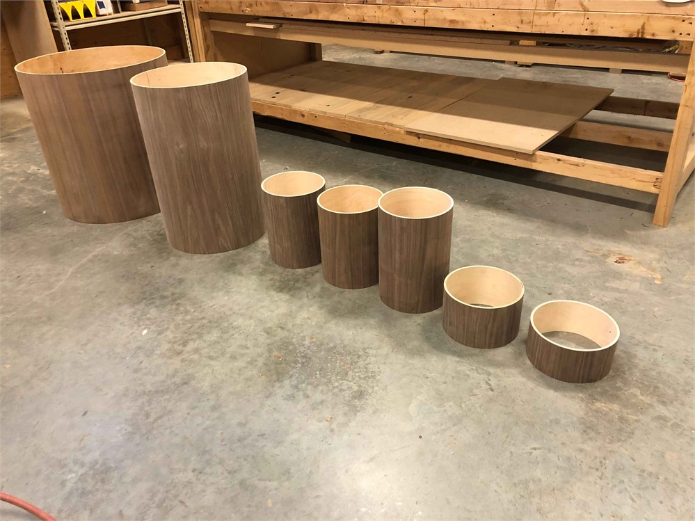 Walnut Plywood Cylinders