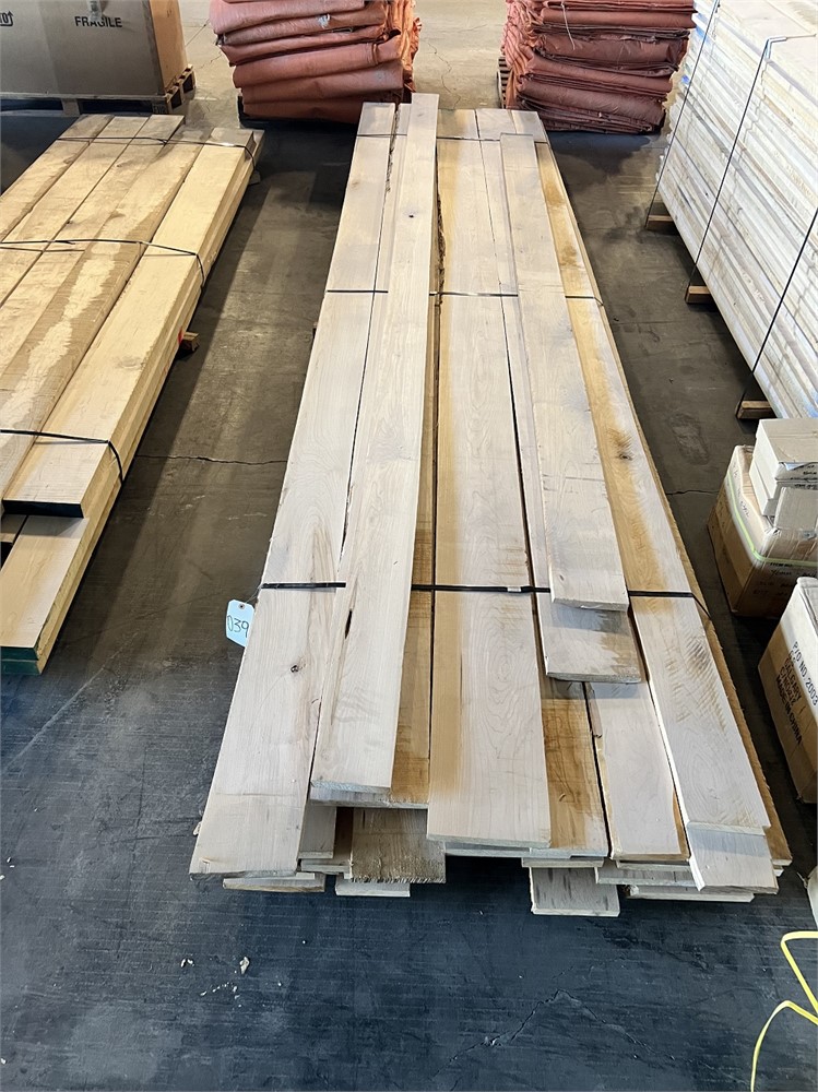 Lot of "Maple" Solid Wood - Approx 37 pcs  4/4 x12'L x 5-12" W