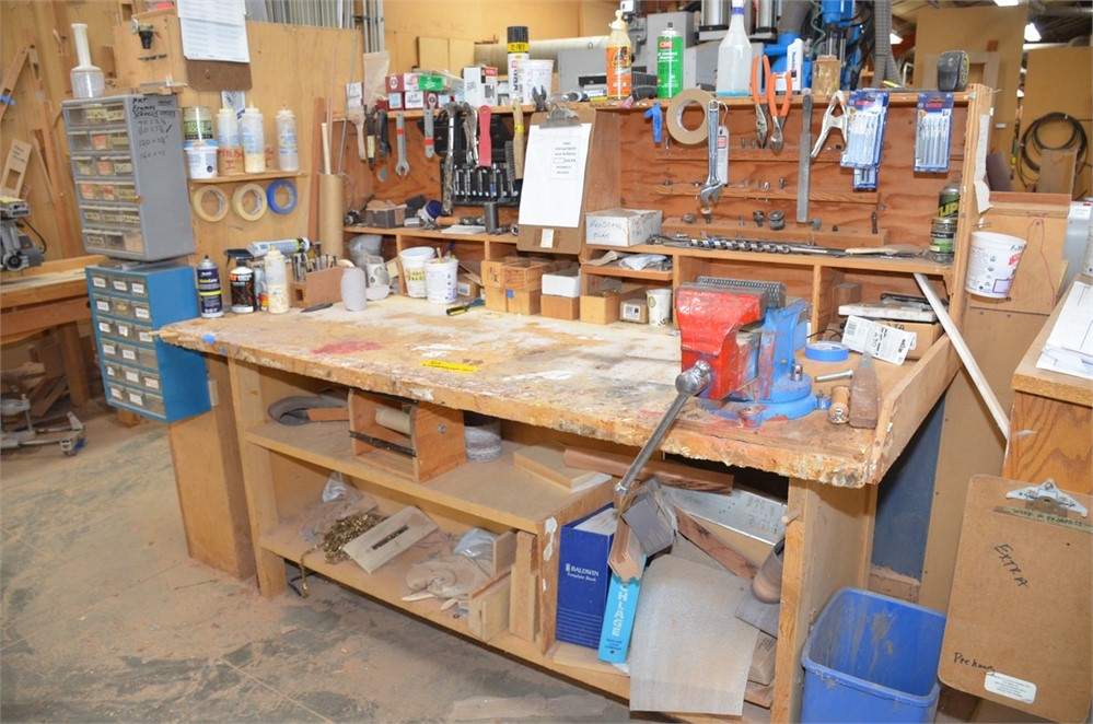 Miscellaneous Tools and Contents on Work Bench