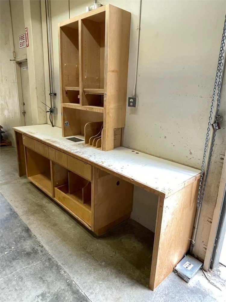 Wooden Work Bench/Cabinet