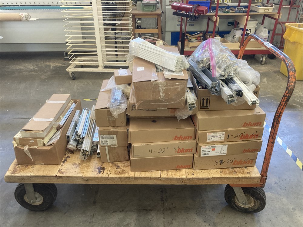 Blum Drawer and Door Hardware and Rolling Cart