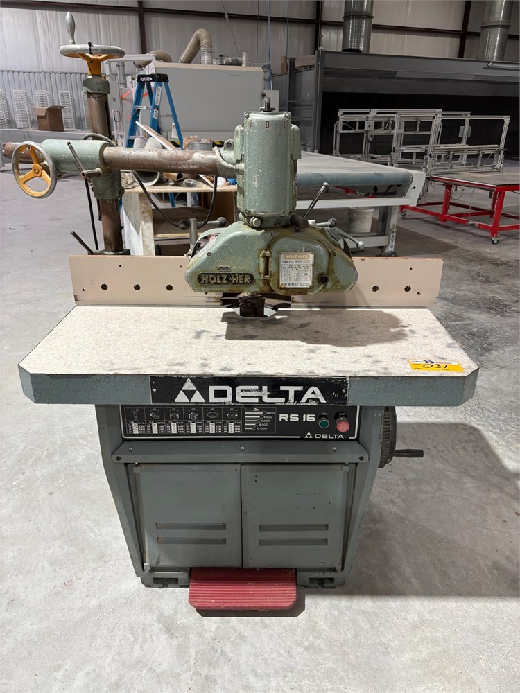 Delta "RS 15" Shaper with power feeder