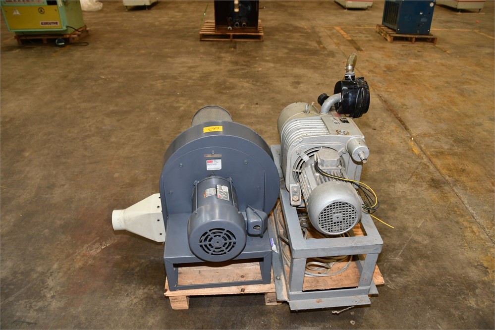 Becker vacuum pump and Dayton blower