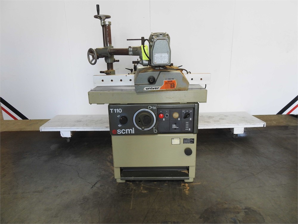 SCMI "T110A" Spindle Shaper with Univer Powerfeeder