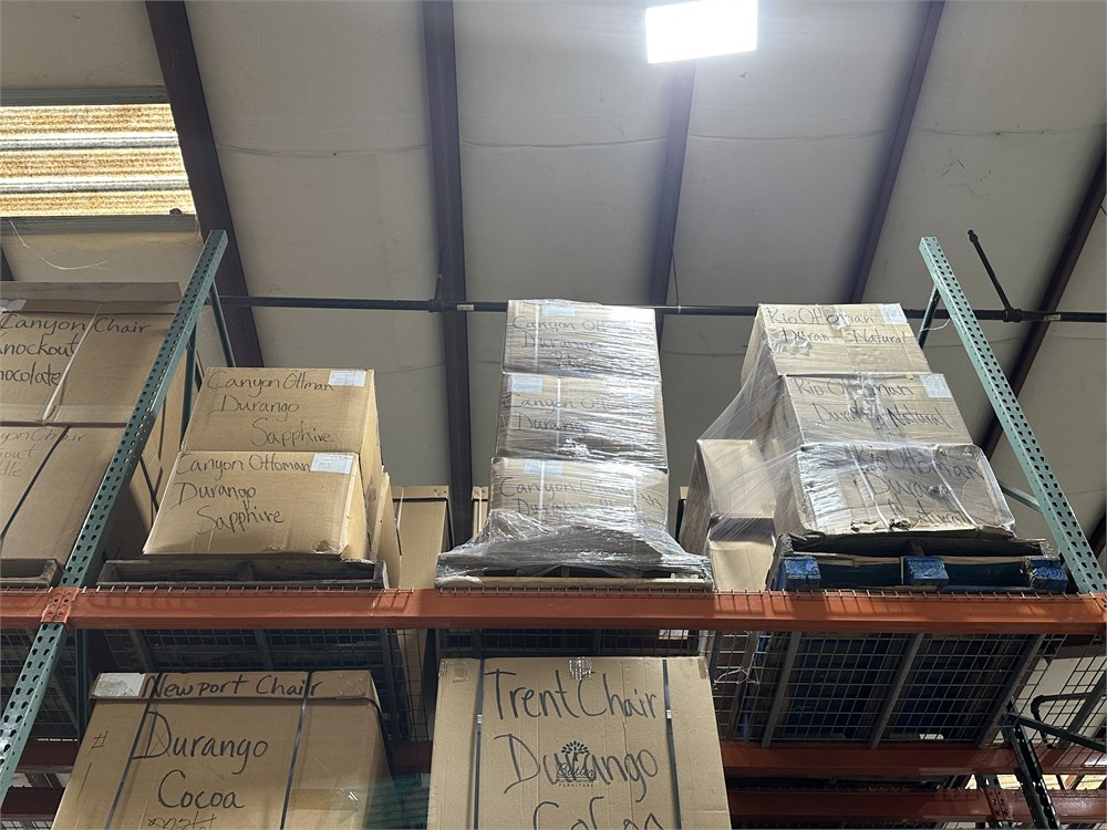 Contents of area and pallet racks not included