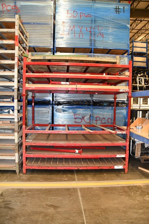 Red Stackable Racks -48" x 96" - Qty (6)