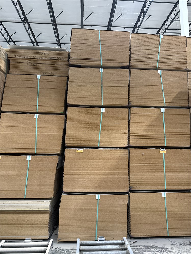 (5) Bundles of Particleboard Panels