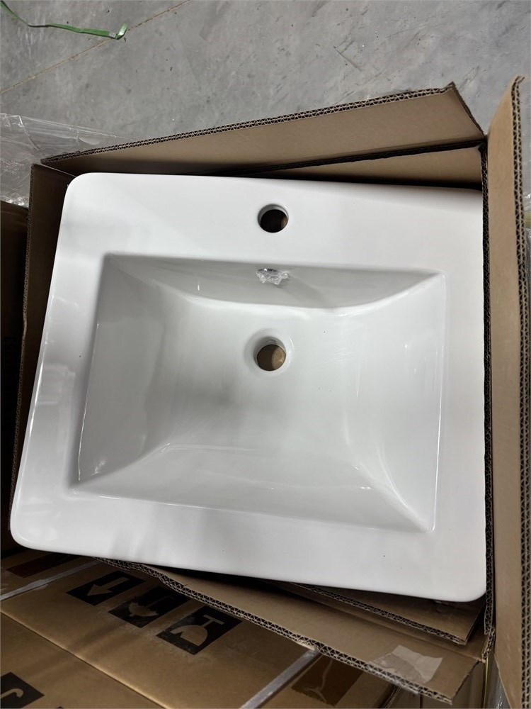 Pallet of White Drop-in Sinks - as pictured