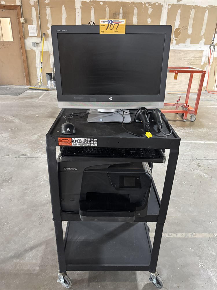 Media Cart & Contents - as pictured