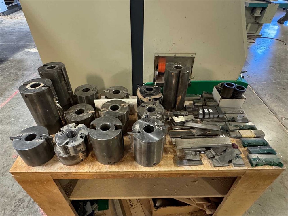 Lot of Moulder Heads & Knives - as pictured