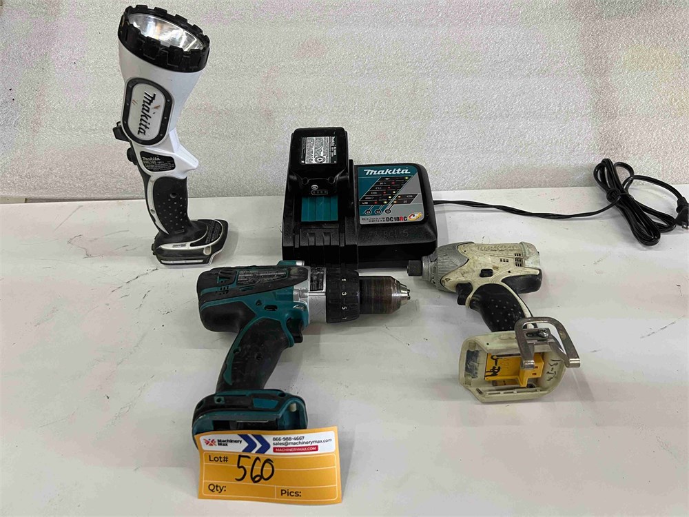 Makita 18 Volt Cordless Drill, Driver, Battery & Charger