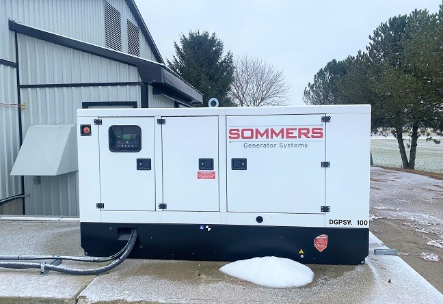 Sommers "DGPSW100ST" Generator yr 2021 - 430 hrs, Prime Power 91.3kw