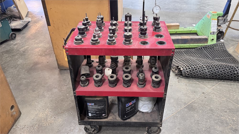 CNC Tooling Cart with Tooling