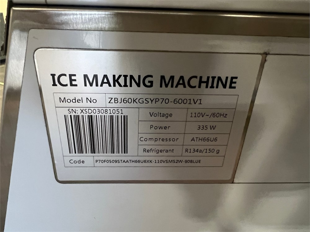 Vevor "ZBJ60JGSYP70-6001V1" Ice Making Machine