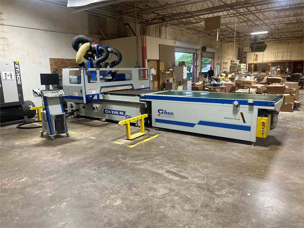Giben "G4 EVO 49" flat table CNC with off load table