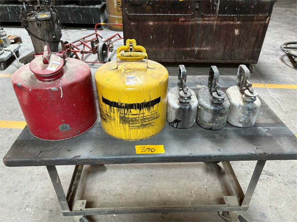 Five (5) Flammable Storage Containers