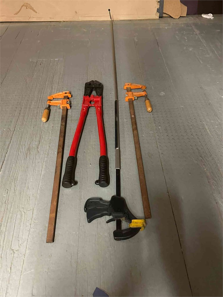 Clamps & bolt cutter